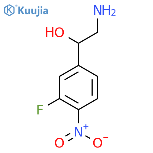 2-amino-1-(3-fluoro-4-nitrophenyl)ethan-1-ol structure