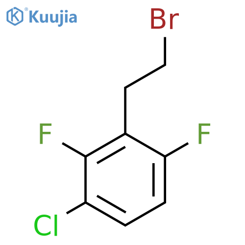 2-(2-bromoethyl)-4-chloro-1,3-difluorobenzene structure