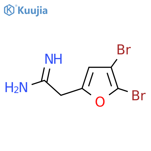 2-(4,5-dibromofuran-2-yl)ethanimidamide structure