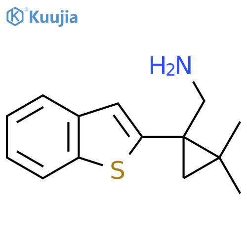 1-(1-benzothiophen-2-yl)-2,2-dimethylcyclopropylmethanamine structure