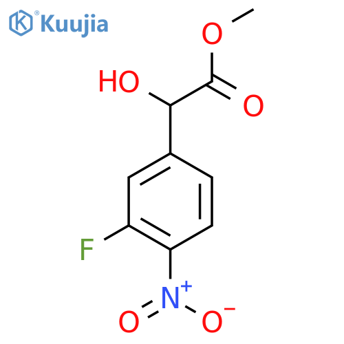 methyl 2-(3-fluoro-4-nitrophenyl)-2-hydroxyacetate structure