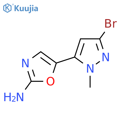 5-(3-bromo-1-methyl-1H-pyrazol-5-yl)-1,3-oxazol-2-amine structure