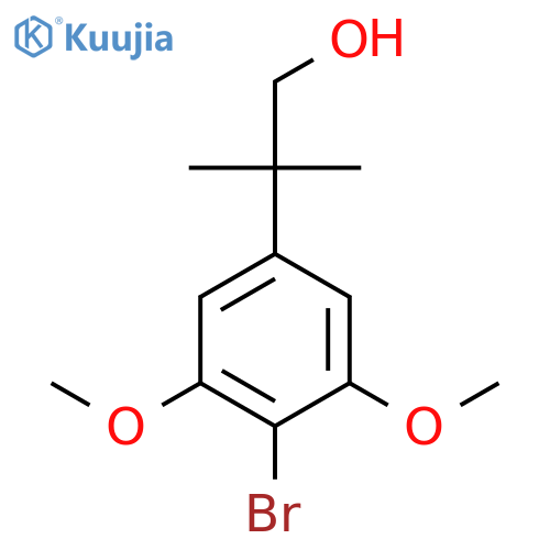 2-(4-bromo-3,5-dimethoxyphenyl)-2-methylpropan-1-ol structure