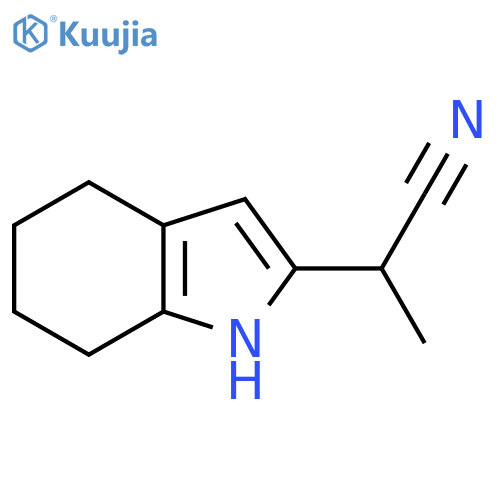2-(4,5,6,7-tetrahydro-1H-indol-2-yl)propanenitrile structure