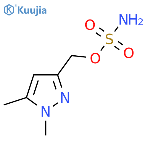 (1,5-dimethyl-1H-pyrazol-3-yl)methyl sulfamate structure