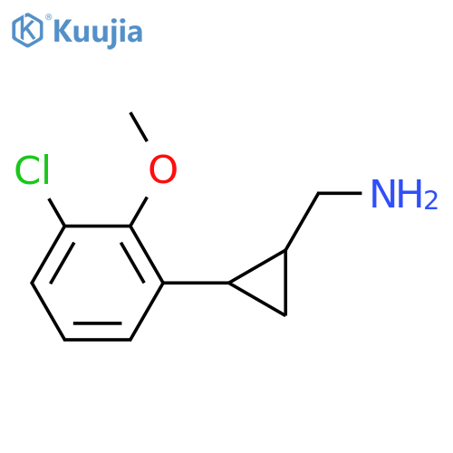 2-(3-chloro-2-methoxyphenyl)cyclopropylmethanamine structure