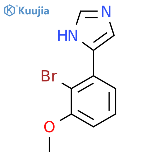 4-(2-bromo-3-methoxyphenyl)-1H-imidazole structure