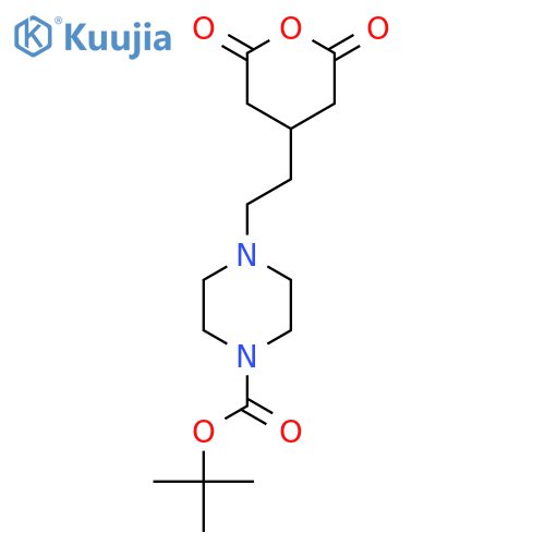 tert-butyl 4-2-(2,6-dioxooxan-4-yl)ethylpiperazine-1-carboxylate structure