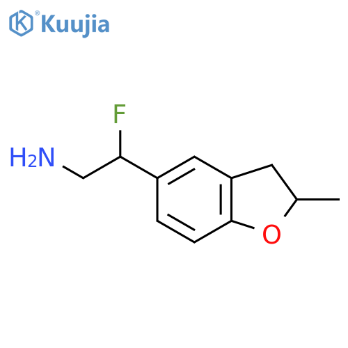 2-fluoro-2-(2-methyl-2,3-dihydro-1-benzofuran-5-yl)ethan-1-amine structure