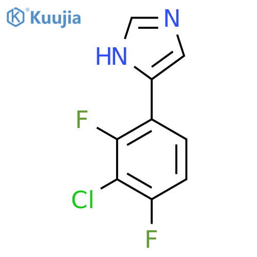 4-(3-chloro-2,4-difluorophenyl)-1H-imidazole structure