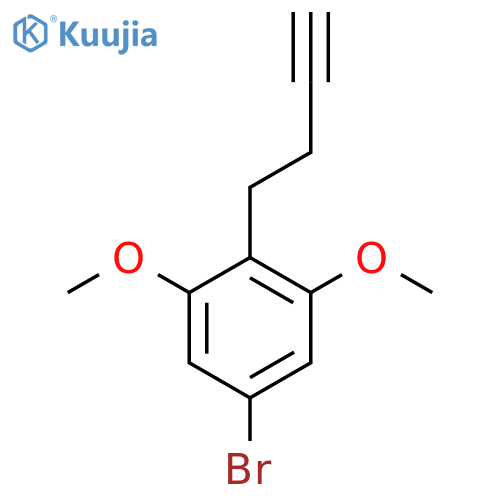 5-bromo-2-(but-3-yn-1-yl)-1,3-dimethoxybenzene structure