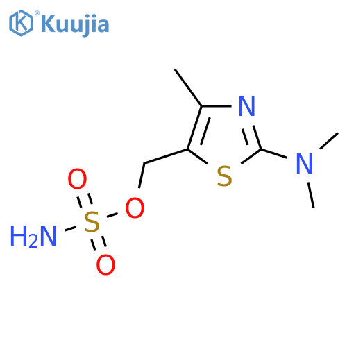 2-(dimethylamino)-4-methyl-1,3-thiazol-5-ylmethyl sulfamate structure