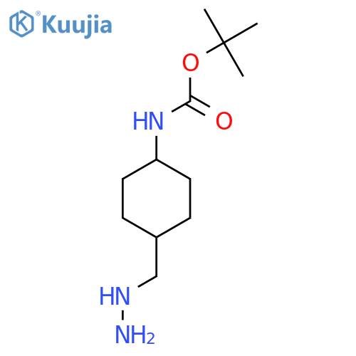 tert-butyl N-4-(hydrazinylmethyl)cyclohexylcarbamate structure