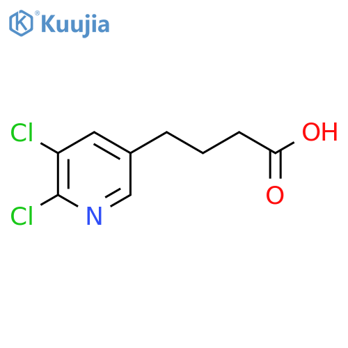 4-(5,6-dichloropyridin-3-yl)butanoic acid structure