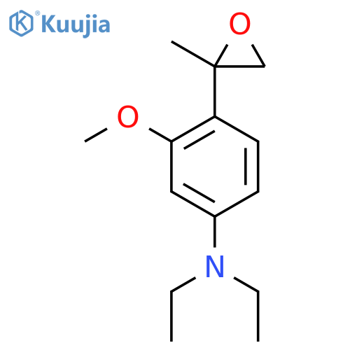 N,N-diethyl-3-methoxy-4-(2-methyloxiran-2-yl)aniline structure