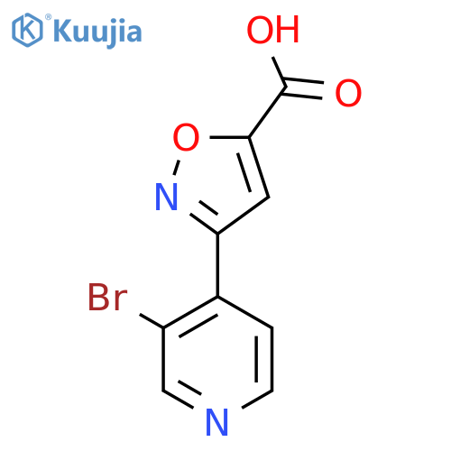 3-(3-bromopyridin-4-yl)-1,2-oxazole-5-carboxylic acid structure