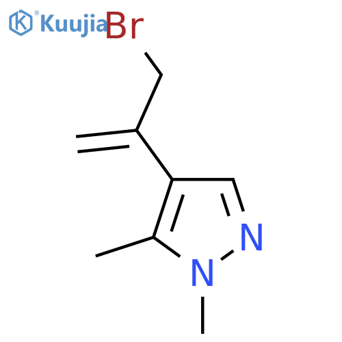 4-(3-bromoprop-1-en-2-yl)-1,5-dimethyl-1H-pyrazole structure
