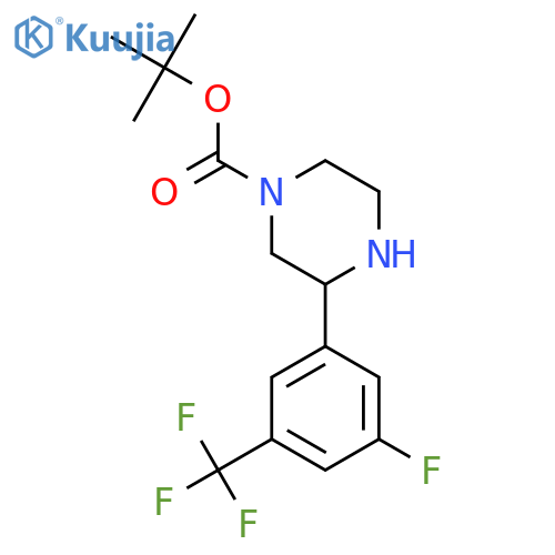tert-butyl 3-3-fluoro-5-(trifluoromethyl)phenylpiperazine-1-carboxylate structure