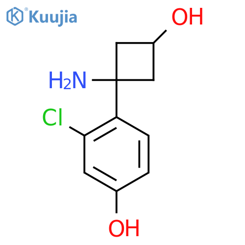 4-(1-amino-3-hydroxycyclobutyl)-3-chlorophenol structure