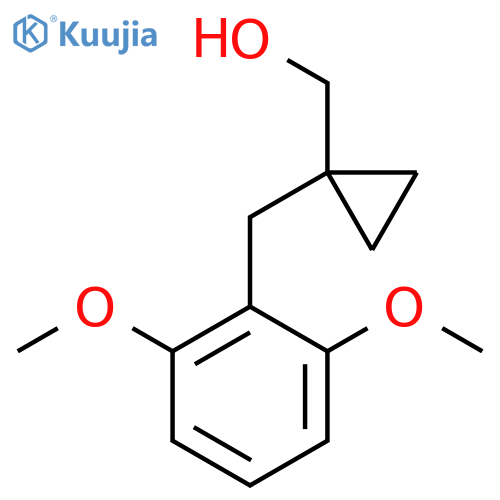 {1-(2,6-dimethoxyphenyl)methylcyclopropyl}methanol structure