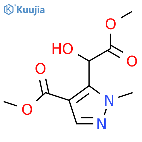 methyl 5-(1-hydroxy-2-methoxy-2-oxoethyl)-1-methyl-1H-pyrazole-4-carboxylate structure