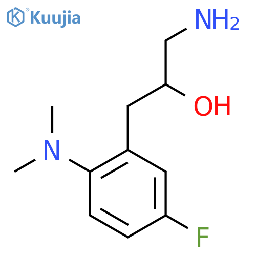 1-amino-3-2-(dimethylamino)-5-fluorophenylpropan-2-ol structure