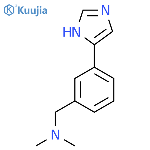 {3-(1H-imidazol-4-yl)phenylmethyl}dimethylamine structure