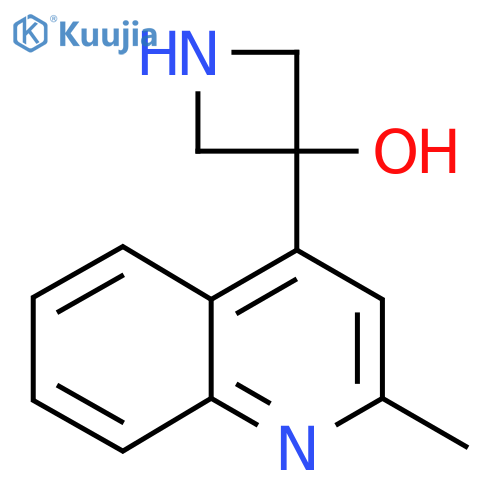3-(2-methylquinolin-4-yl)azetidin-3-ol structure