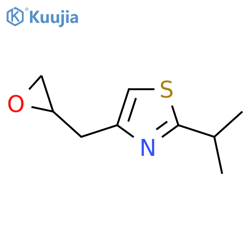 4-(oxiran-2-yl)methyl-2-(propan-2-yl)-1,3-thiazole structure