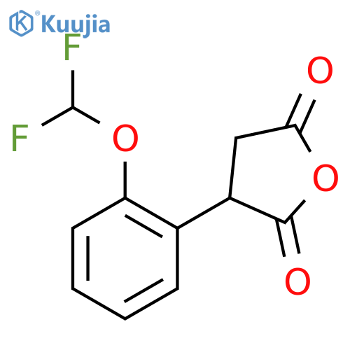 3-2-(difluoromethoxy)phenyloxolane-2,5-dione structure
