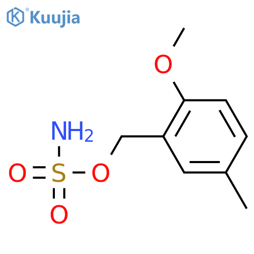 (2-methoxy-5-methylphenyl)methyl sulfamate structure