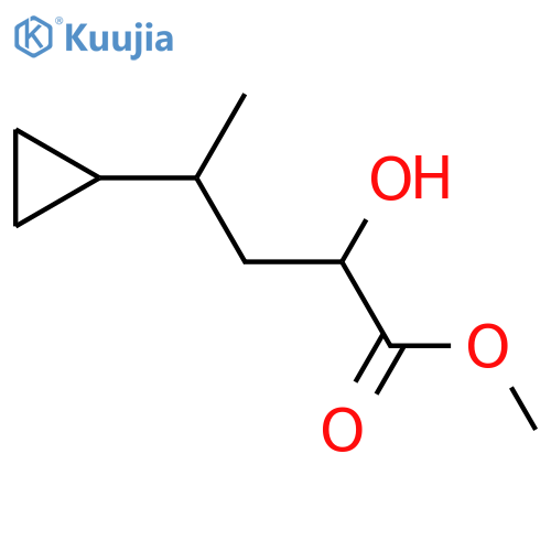 methyl 4-cyclopropyl-2-hydroxypentanoate structure