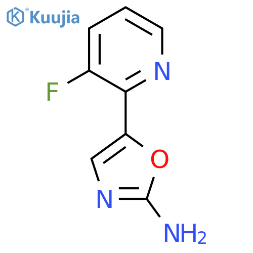 5-(3-fluoropyridin-2-yl)-1,3-oxazol-2-amine structure