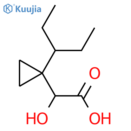 2-hydroxy-2-1-(pentan-3-yl)cyclopropylacetic acid structure