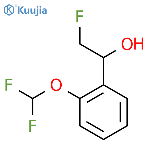 1-2-(difluoromethoxy)phenyl-2-fluoroethan-1-ol structure
