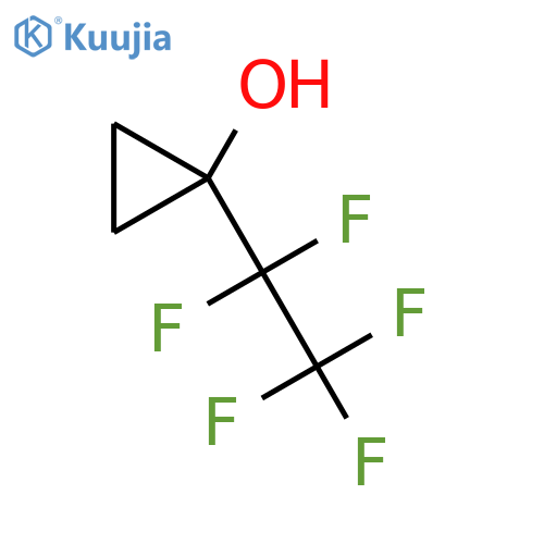 1-(pentafluoroethyl)cyclopropan-1-ol structure