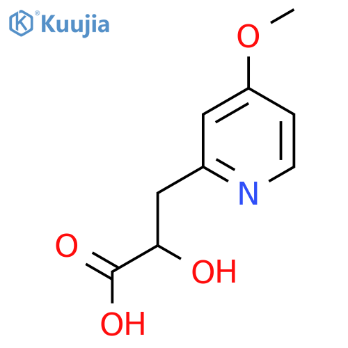 2-hydroxy-3-(4-methoxypyridin-2-yl)propanoic acid structure