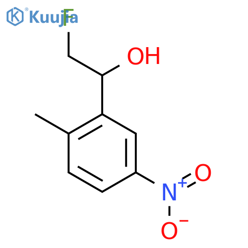 2-Fluoro-1-(2-methyl-5-nitrophenyl)ethan-1-ol structure