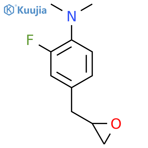2-fluoro-N,N-dimethyl-4-(oxiran-2-yl)methylaniline structure