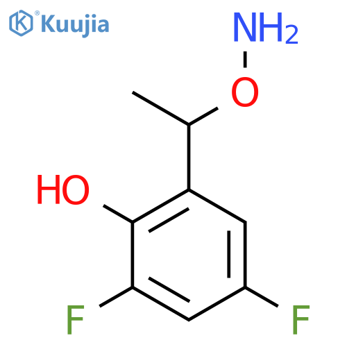 2-1-(aminooxy)ethyl-4,6-difluorophenol structure