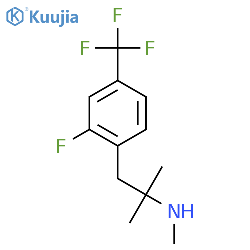 {1-2-fluoro-4-(trifluoromethyl)phenyl-2-methylpropan-2-yl}(methyl)amine structure