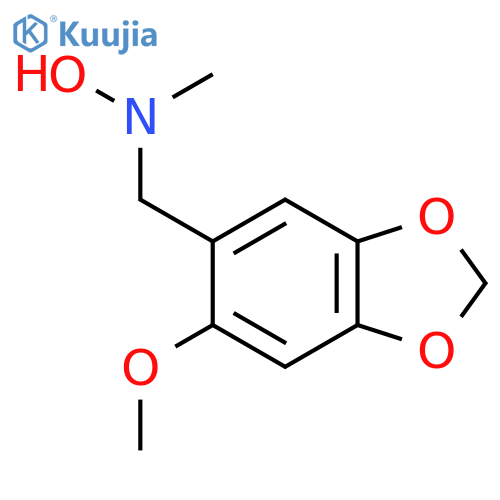 N-(6-methoxy-1,3-dioxaindan-5-yl)methyl-N-methylhydroxylamine structure