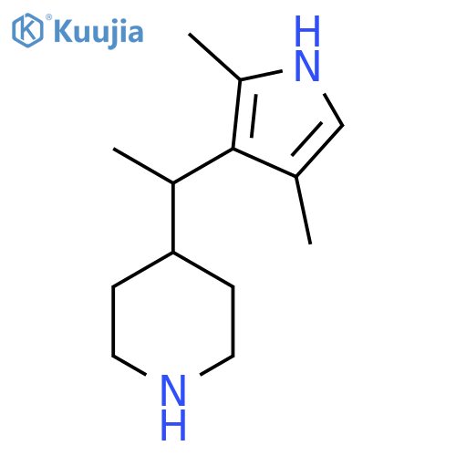 4-1-(2,4-dimethyl-1H-pyrrol-3-yl)ethylpiperidine structure