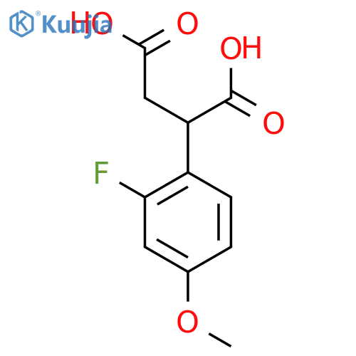 2-(2-fluoro-4-methoxyphenyl)butanedioic acid structure