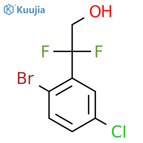 2-(2-bromo-5-chlorophenyl)-2,2-difluoroethan-1-ol structure