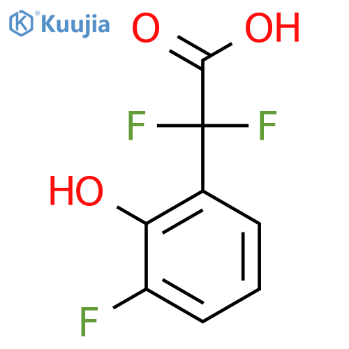 2,2-difluoro-2-(3-fluoro-2-hydroxyphenyl)acetic acid structure