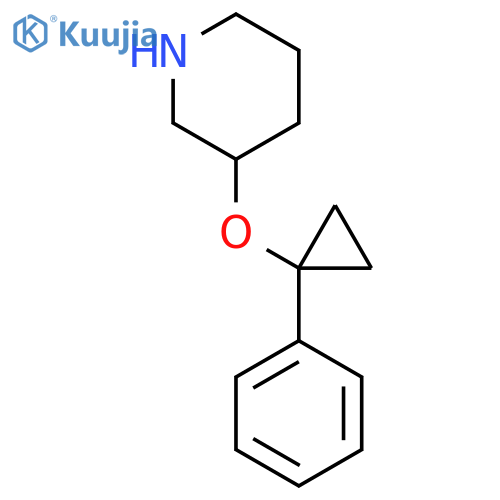 3-(1-phenylcyclopropoxy)piperidine structure