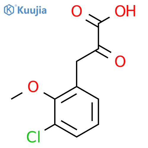 3-(3-Chloro-2-methoxyphenyl)-2-oxopropanoic acid structure