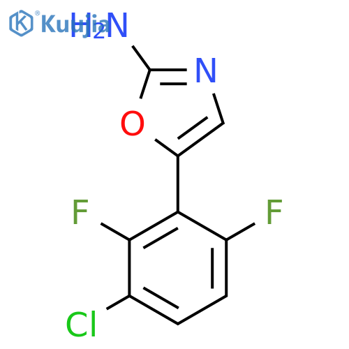 5-(3-chloro-2,6-difluorophenyl)-1,3-oxazol-2-amine structure