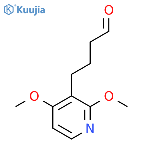 4-(2,4-dimethoxypyridin-3-yl)butanal structure